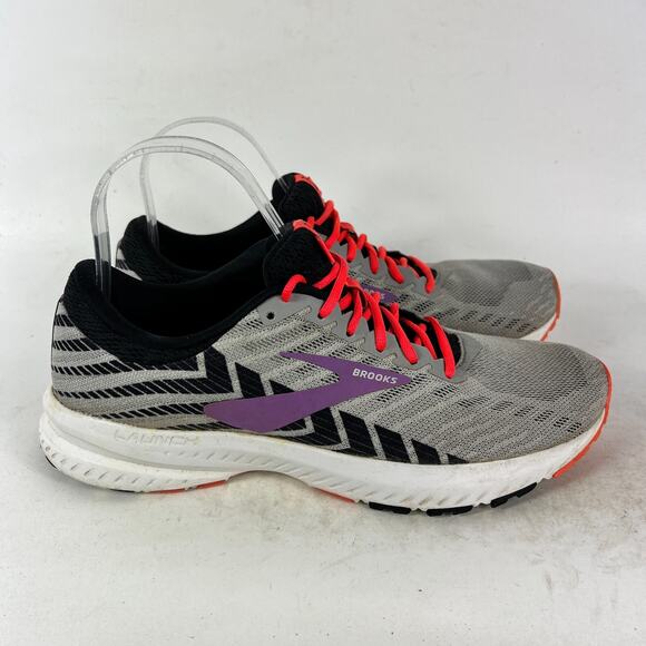 Brooks Launch 6 women's size 8.5 black pink purple athletic running sneakers - Picture 2 of 13